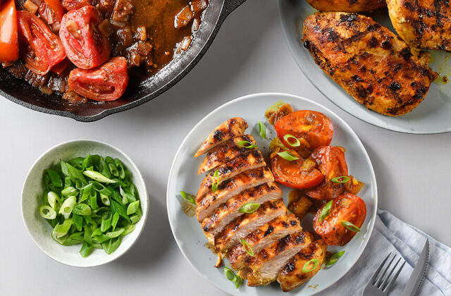 Mumbai Style Chicken with Roasted Tomatoes