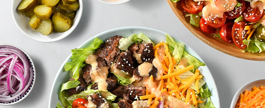 Loaded Burger Salad