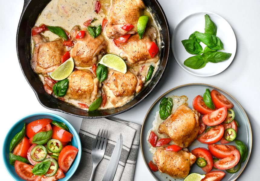 Chicken thigh green curry 2025