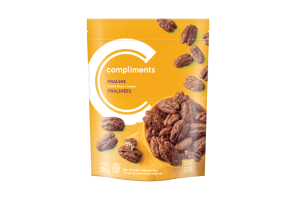 Yellow bag of Compliments Praline Candied Pecans