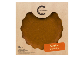 Compliments 8-inch pumpkin pie in a brown box