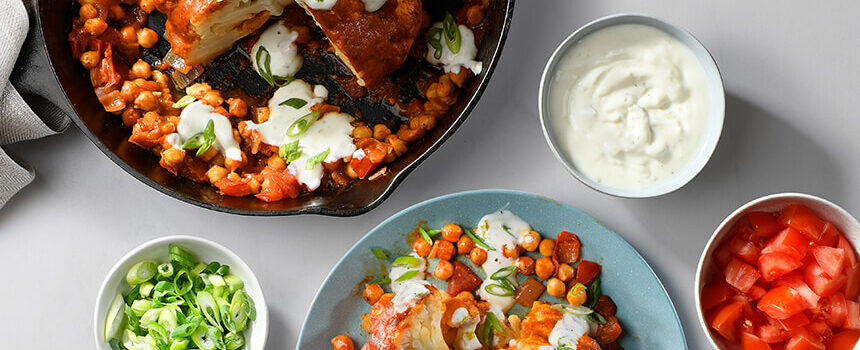 Tikka masala Cauliflower with Lime Yogurt Dressing