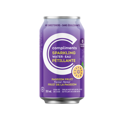 Compliments Sparkling Water Passion Fruit Flavour