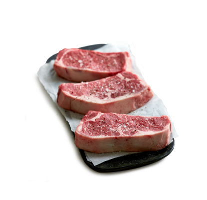 Sterling silver striploin steak