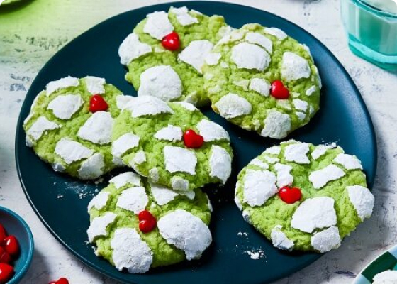 Festive Crinkle Cookies