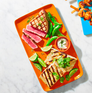 Tuna steak and Mahi Mahi Filets