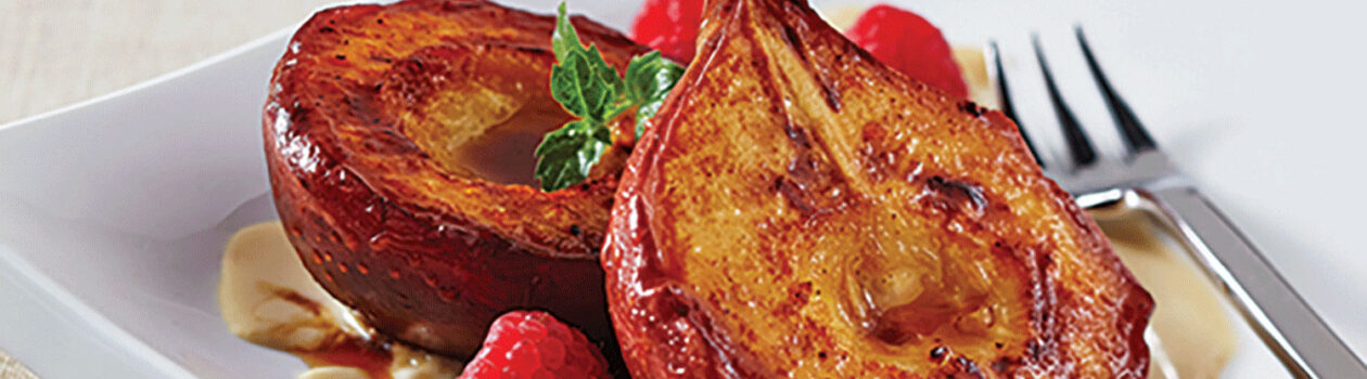 Maple Cider Roasted Pears w Bourbon Creme Anglaise 1415