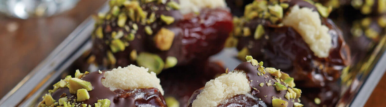 Marzipan Stuffed Dates Sob