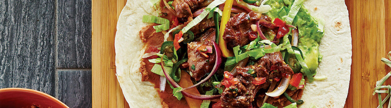 Mexican Style Steak Wrap sob