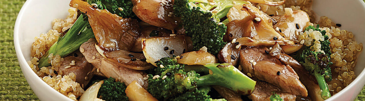 Pork StirFry BroccoliMushrooms sob