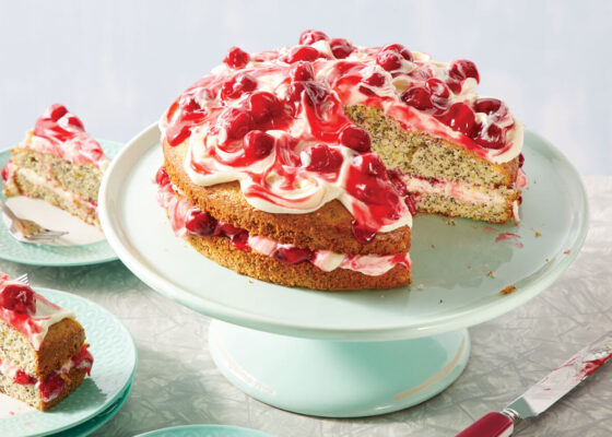 Cherry Poppy Seed Cake