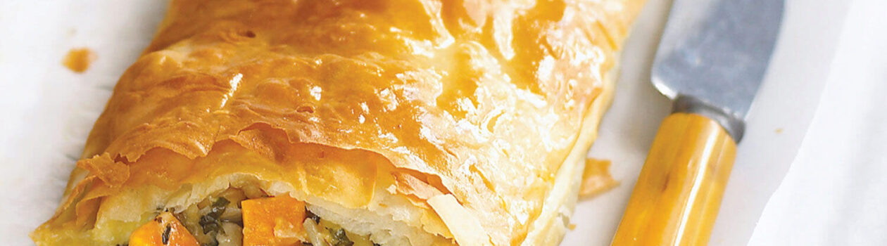 Wild Mushroom Cheddar & Arugula Strudel Cropped