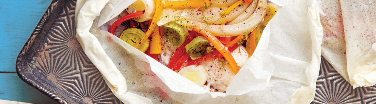 Steamed Haddock Leeks Carrots Anise