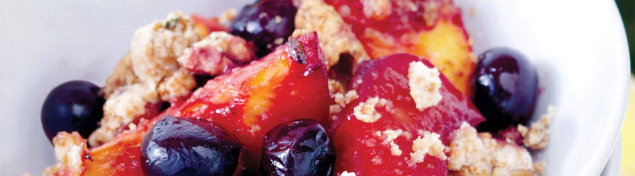 Barbecued Peach Blueberry Streusel cropped