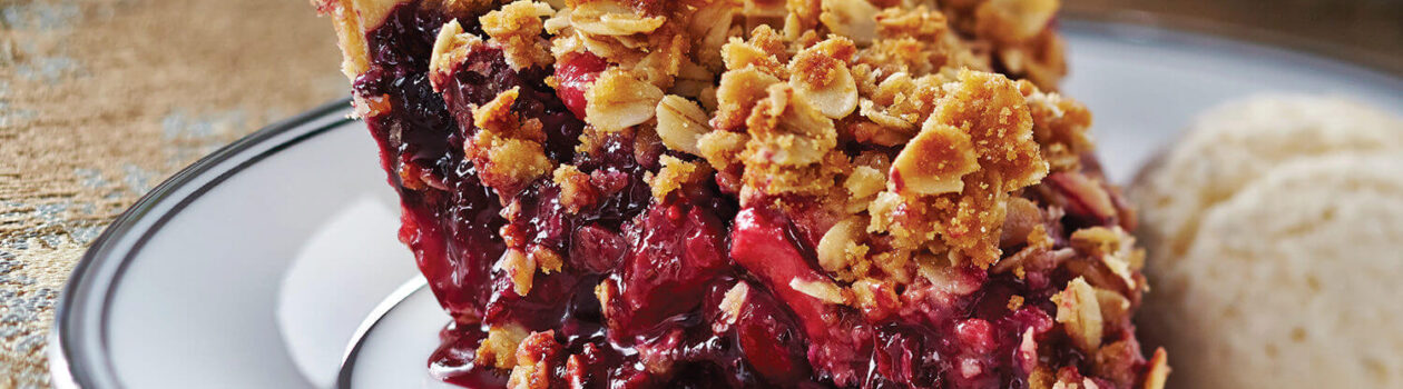 Berry Crumble Pie sob
