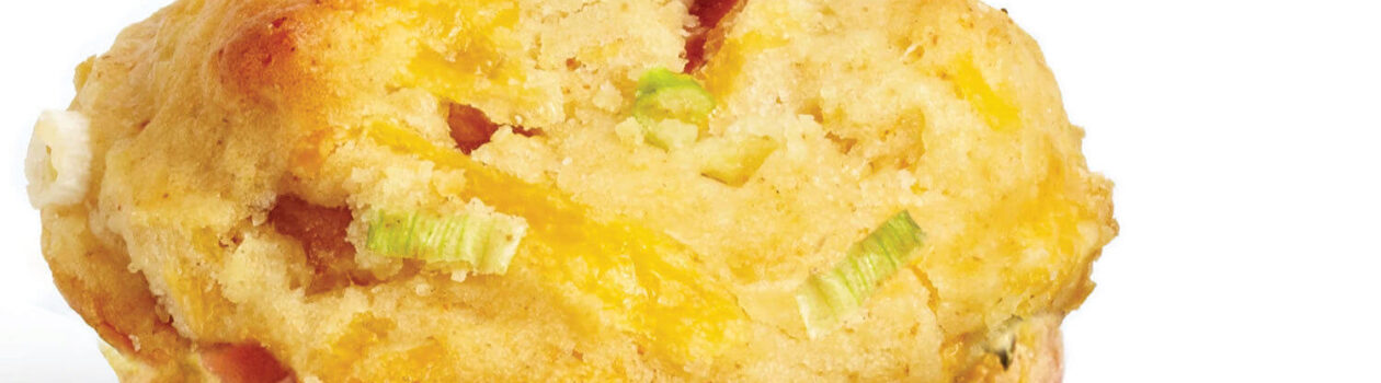 Cheddar Bacon Breakfast Muffins cropped