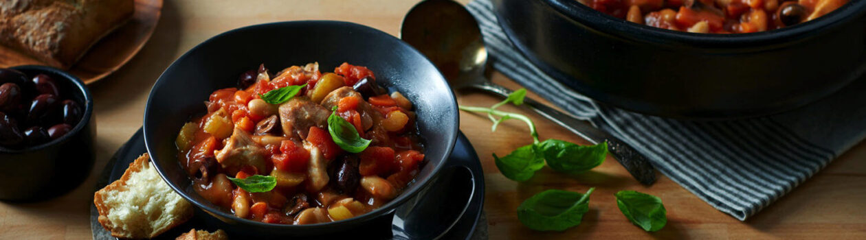 Easy Basil Tomato Chicken Stew