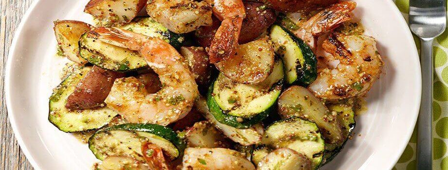 Grilled Shrimp Potato Salad
