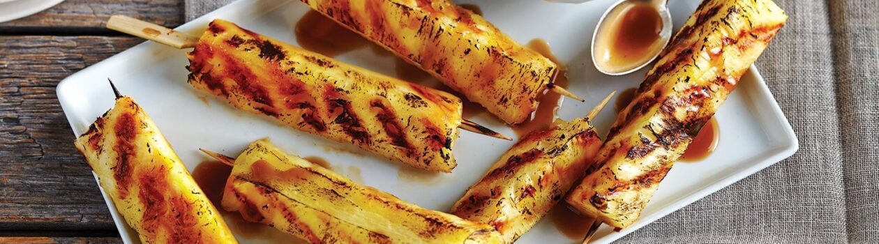 Grilled Pineapple Skewers 0946