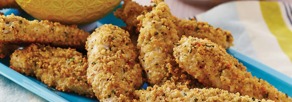 Quinoa Crusted Chicken Fingers 3346
