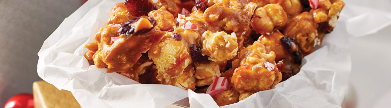 Recipe Candy Cane Cranberry Popcorn