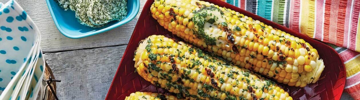 Corn on the Cob Garlic Herb Butter Bi