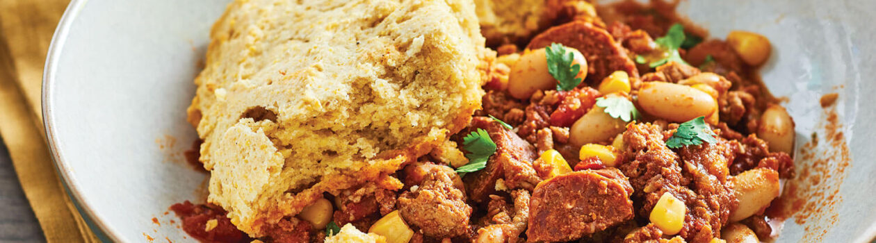 Recipe Cornbread Topped Slow Cooker Chili