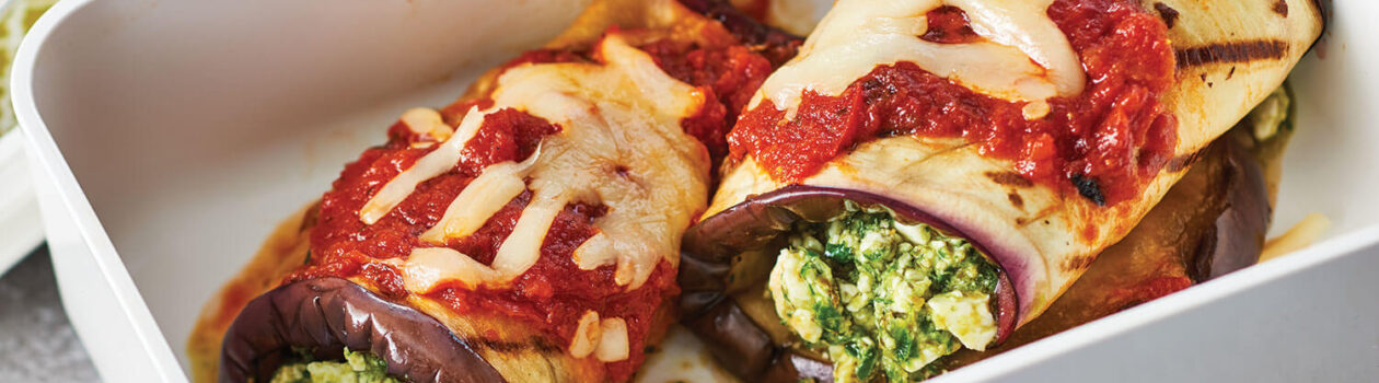Recipe Eggplant Feta Roll Ups
