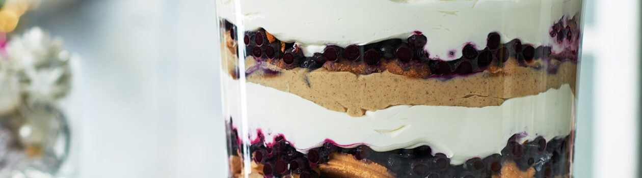 Recipe Gingerbread and Blueberry Butter Cookie Trifle B