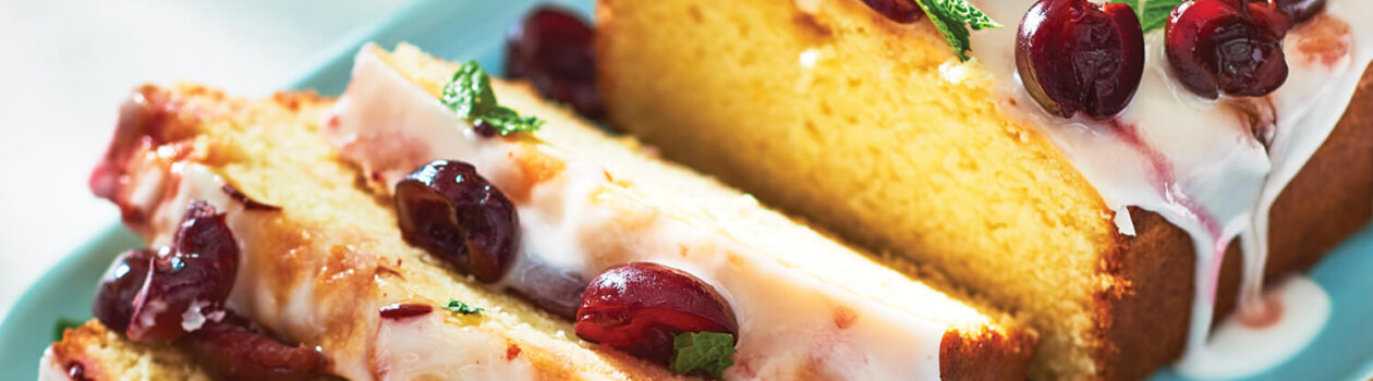 Recipe Glazed Lemon Half Pound Cake with Cherries B