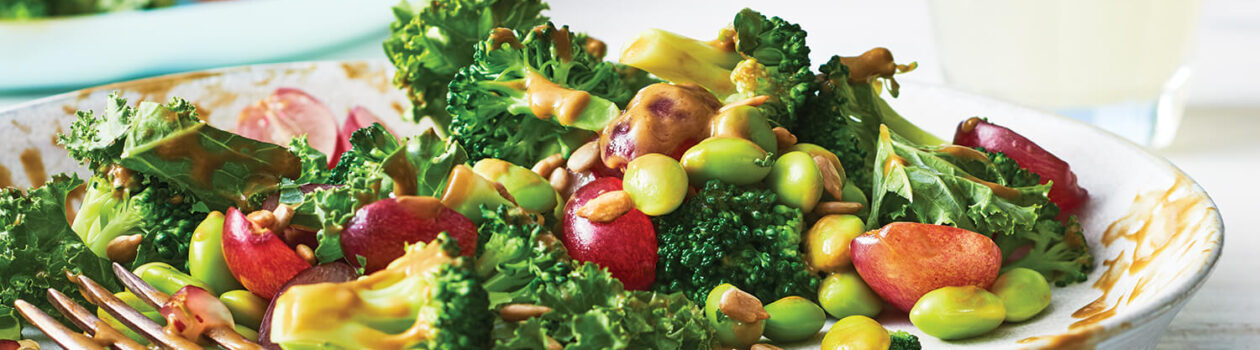Recipe Green Power Salad with Avocado Dressing