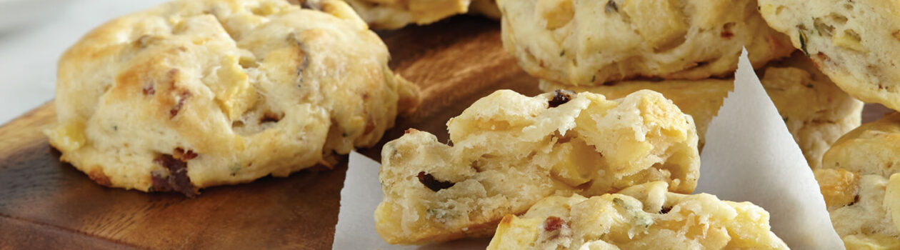 Recipe Herbed Apple and Bacon Biscuits