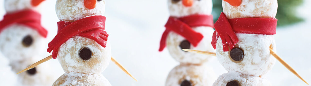 Recipe Marzipan Snowmen