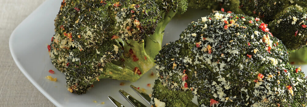 Recipe Parmesan and Chili Roasted Broccoli Crowns
