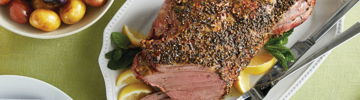 Recipe Roasted Leg Of Lamb With Mint Pesto A
