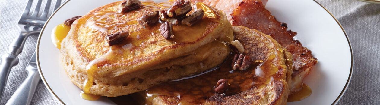 Sweet Potato Gingerbread Pancakes