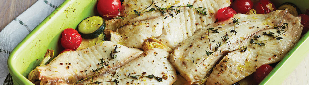 Roast Tilapia Mediterranean Vegetables sob