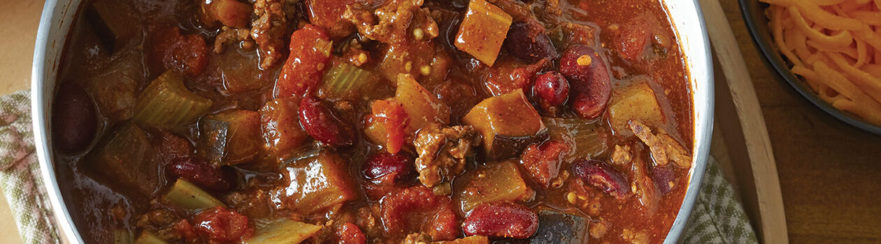 SpicyEggplanBeefChili