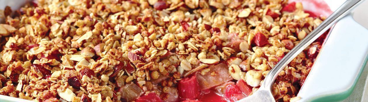 Strawberry Rhubarb Ginger Crisp 5