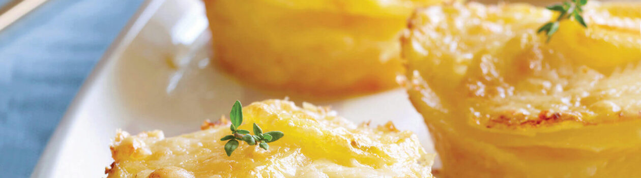 baked mini potato galettes