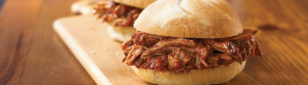 cauldron cooked pulled pork sand witches