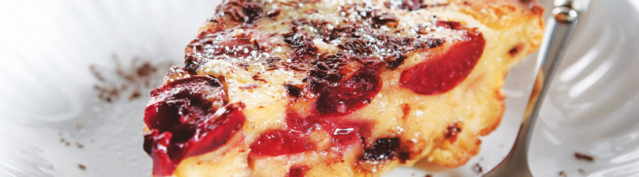 cherry chocolate clafoutis