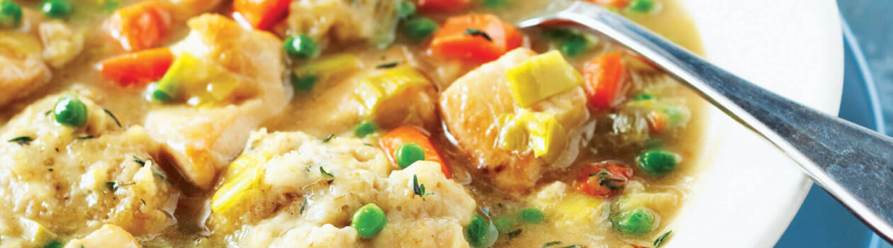 chicken stew oat dumplings