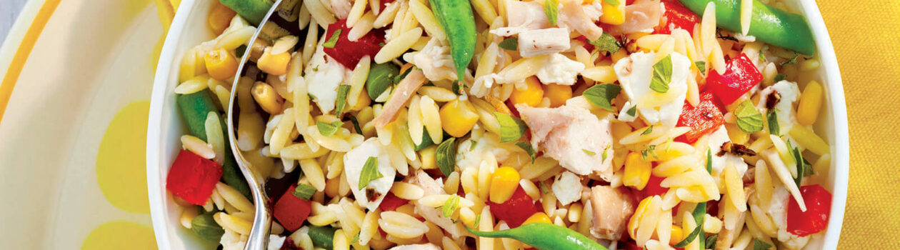 chicken with orzo green beans