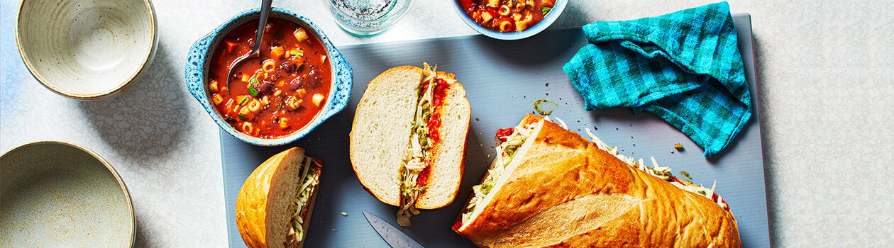 five new takes on the classic soup sandwich combo