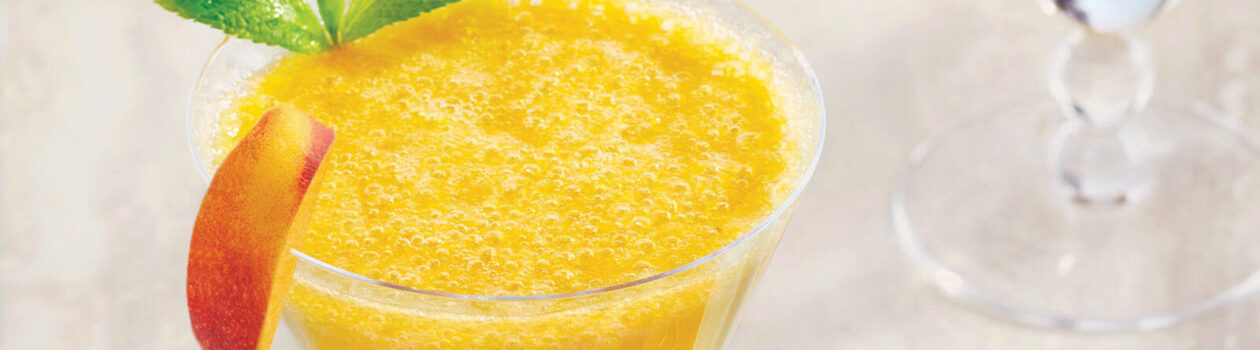 fresh peach bellini