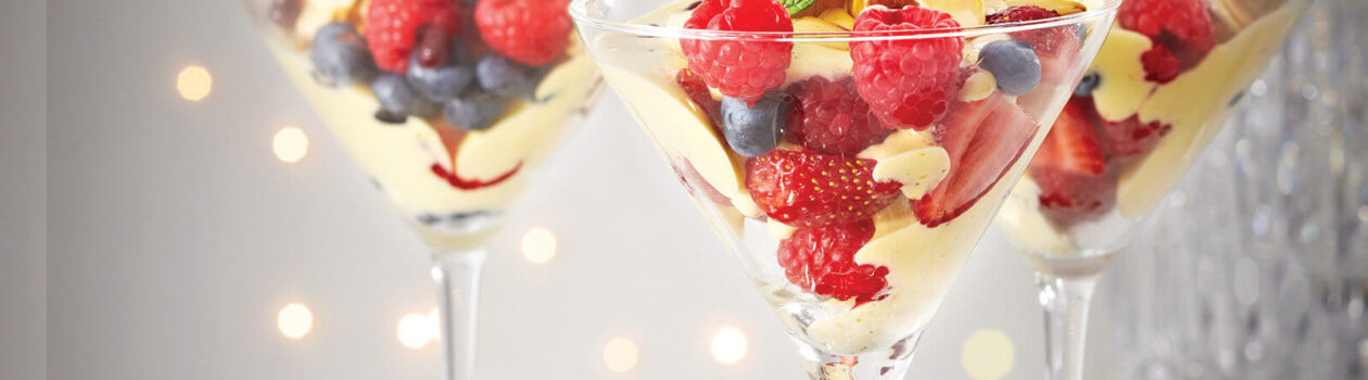 mixed berries almond sabayon