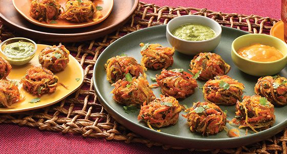 Onion and Red Carrot Bhaji