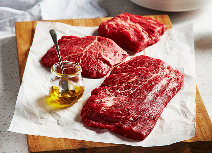 Sterling Silver Flat Iron Steak