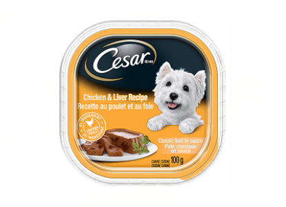 CESARĀ® Classic Loaf in Sauce Chicken & Liver Recipe 100 g